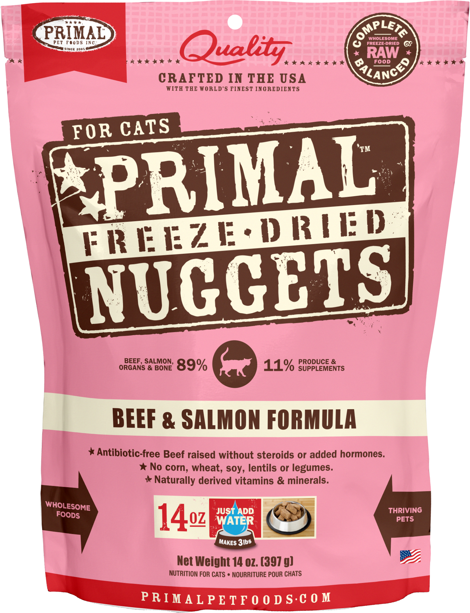 Feline Freeze Dried Nuggets (Beef & Salmon)