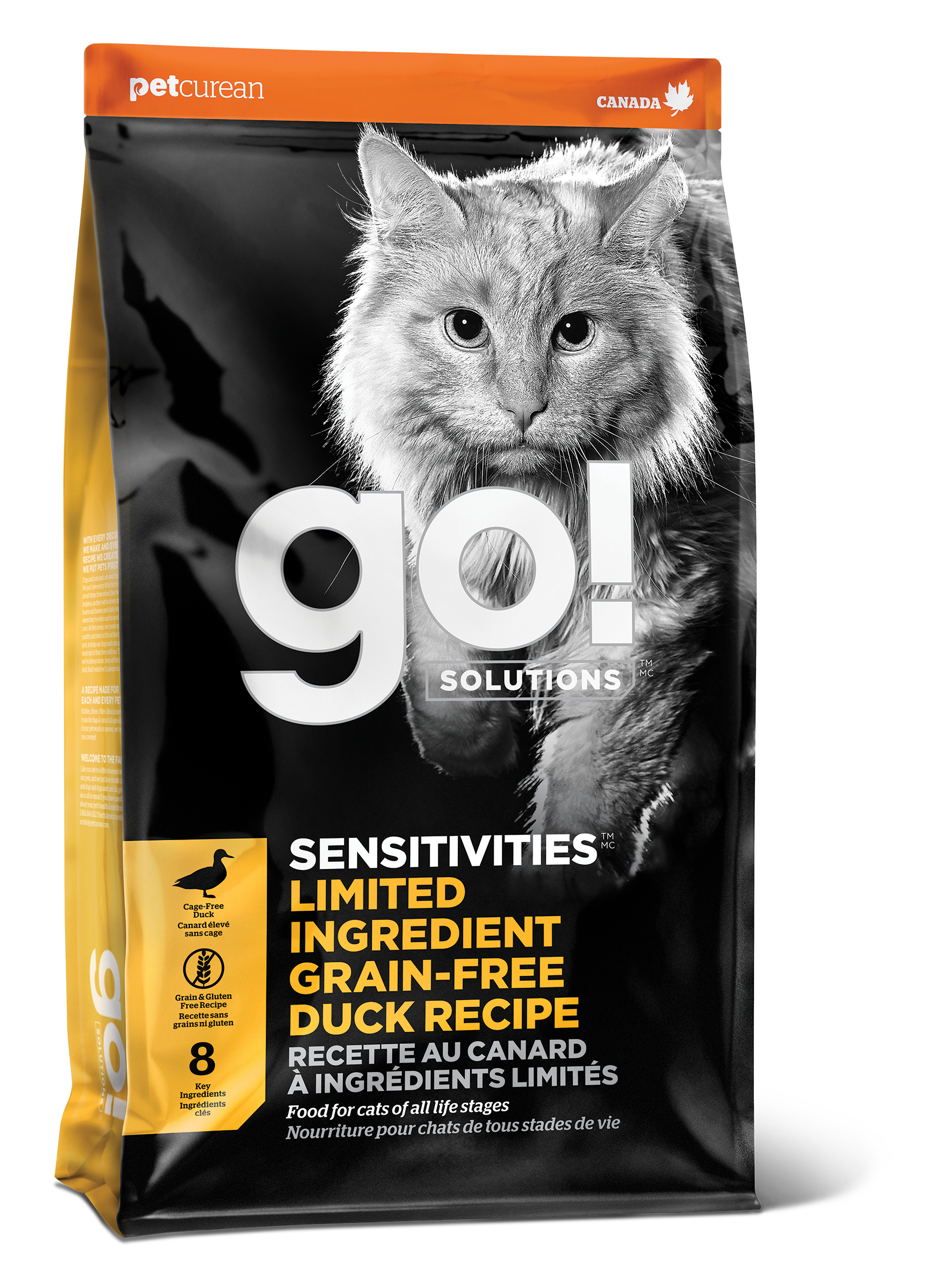 GO! SENSITIVITIES Limited Ingredient Grain Free Duck Recipe for Cats