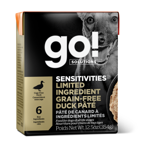 GO! SENSITIVITIES Limited Ingredient Grain Free Duck Pâté for Dogs