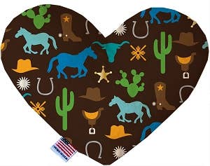 Western Fun Dog Toy: 6" / Bone / Plush
