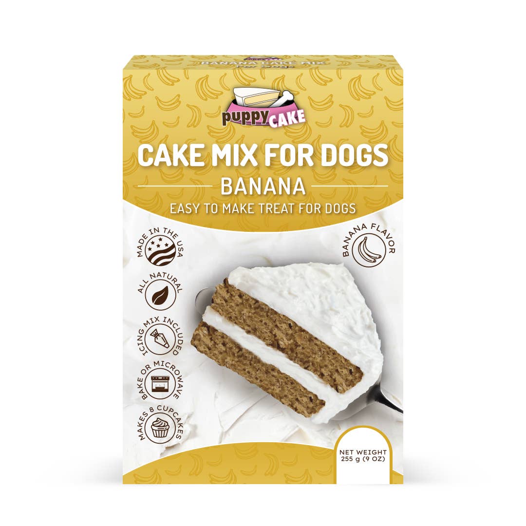 Puppy Cake Mixes with Icing: Birthday Cake with Pupfetti Sprinkles