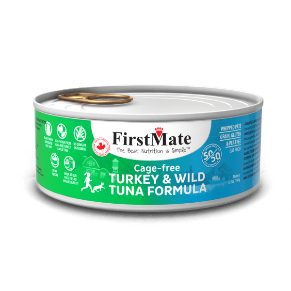 Grain Free Cage-Free Turkey & Wild Tuna 50/50 Formula for Cats
