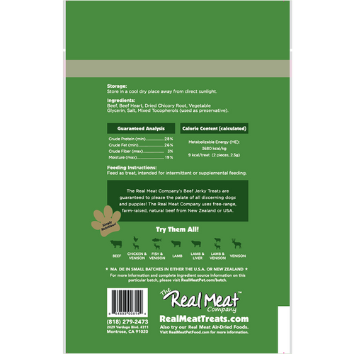All Natural Beef Recipe Jerky Treat
