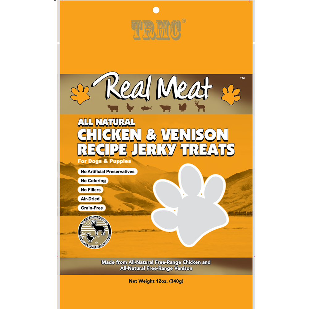 All Natural Chicken & Venison Recipe Jerky Treat
