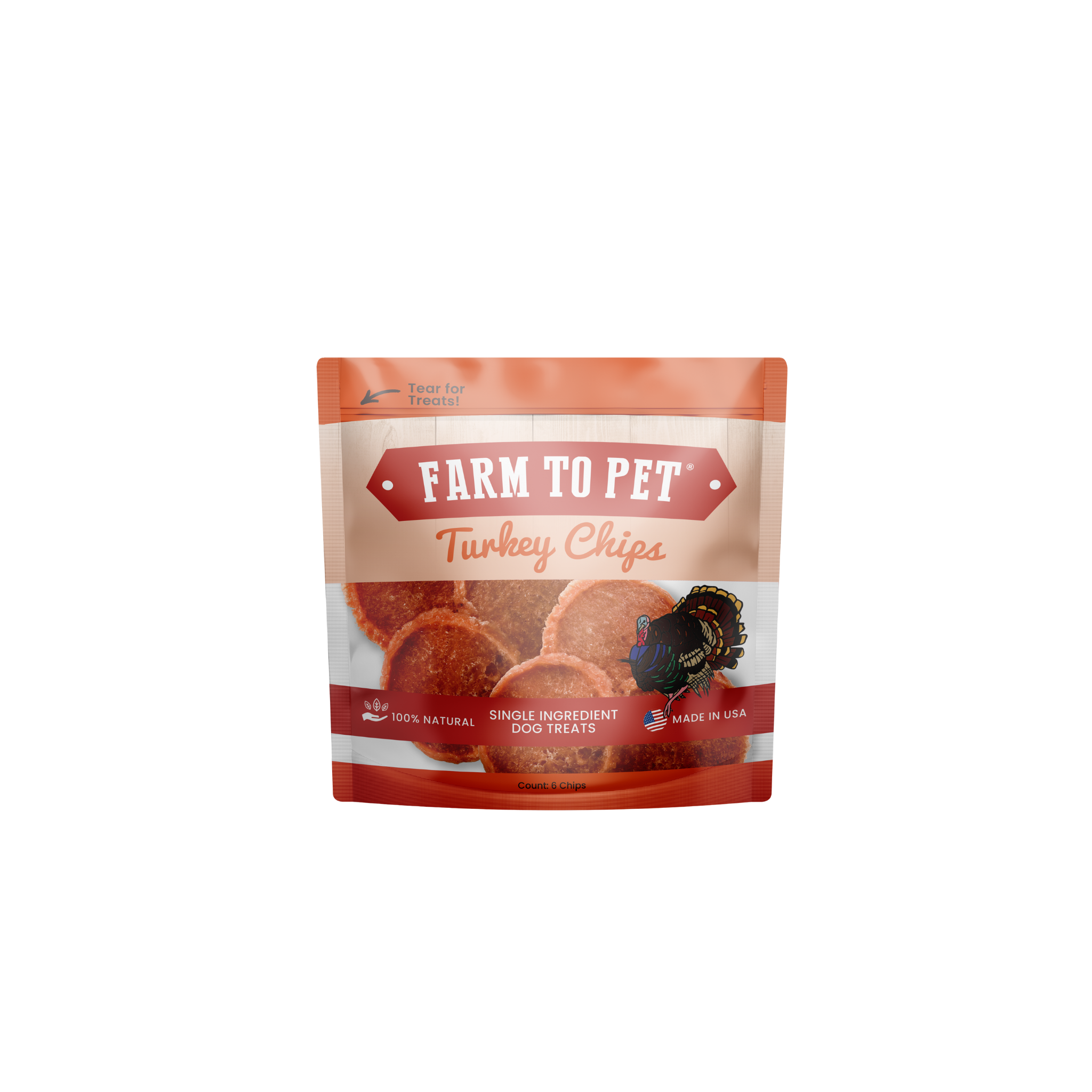 Six Piece Snack Packs (Set of 25 Packs): Turkey