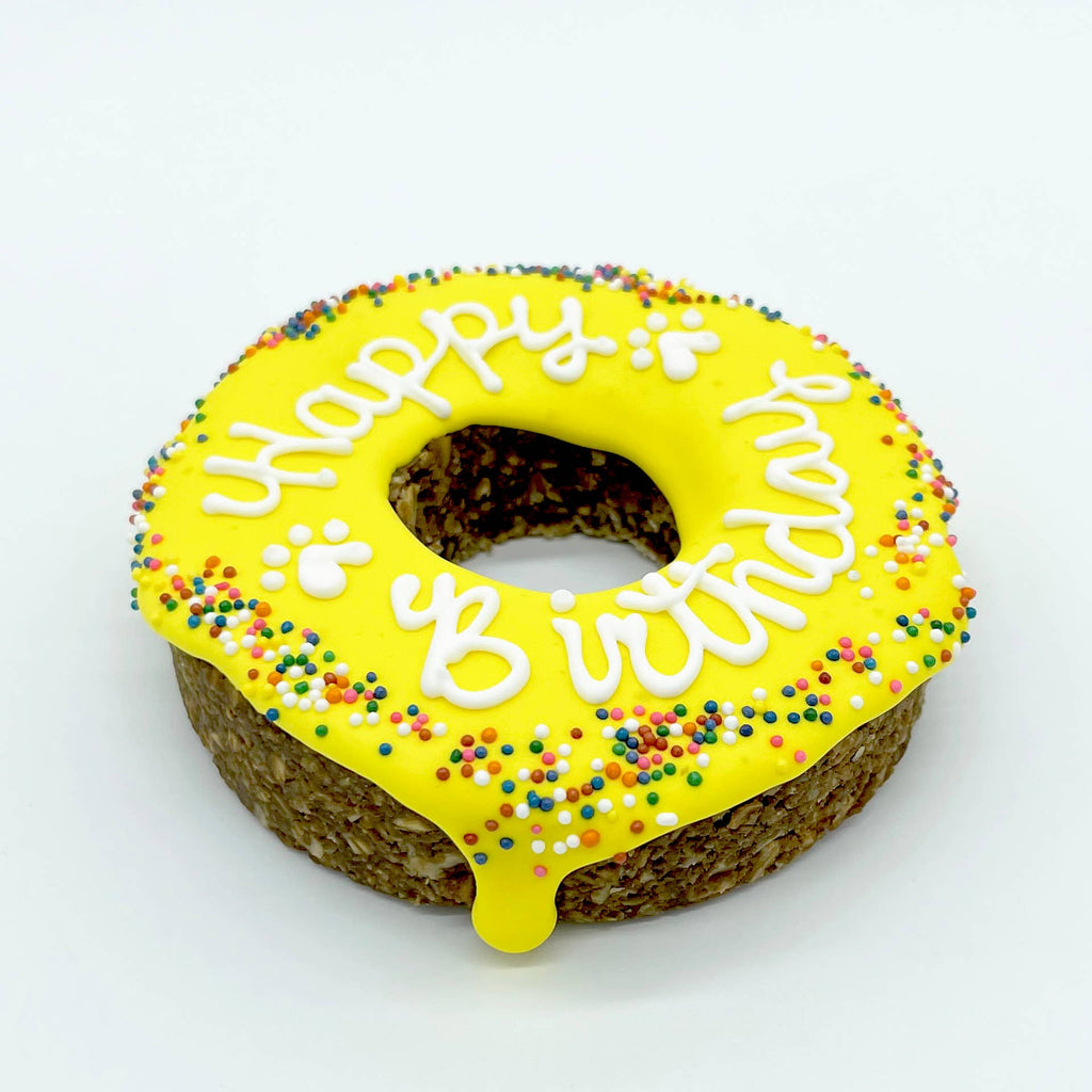Donut Birthday Chewy Oat Cake: Yellow
