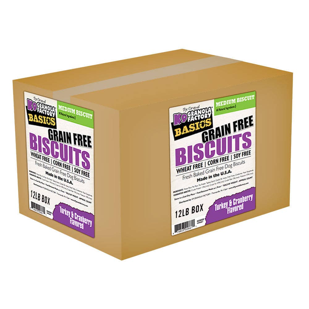Simply Biscuits, Turkey & Cranberry Recipe Dog Treats, 12lb Medium
