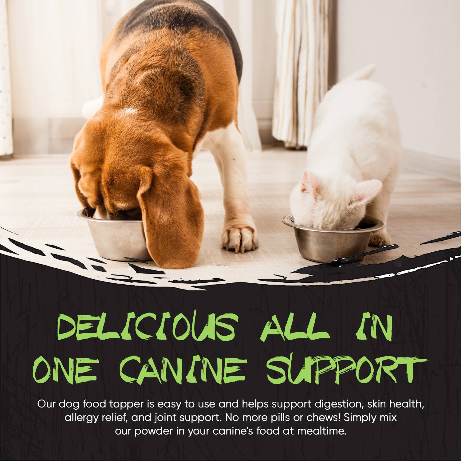 Pork-Origins 5-in-1 Dog Supplement, Powdered Food Topper for: .5lb