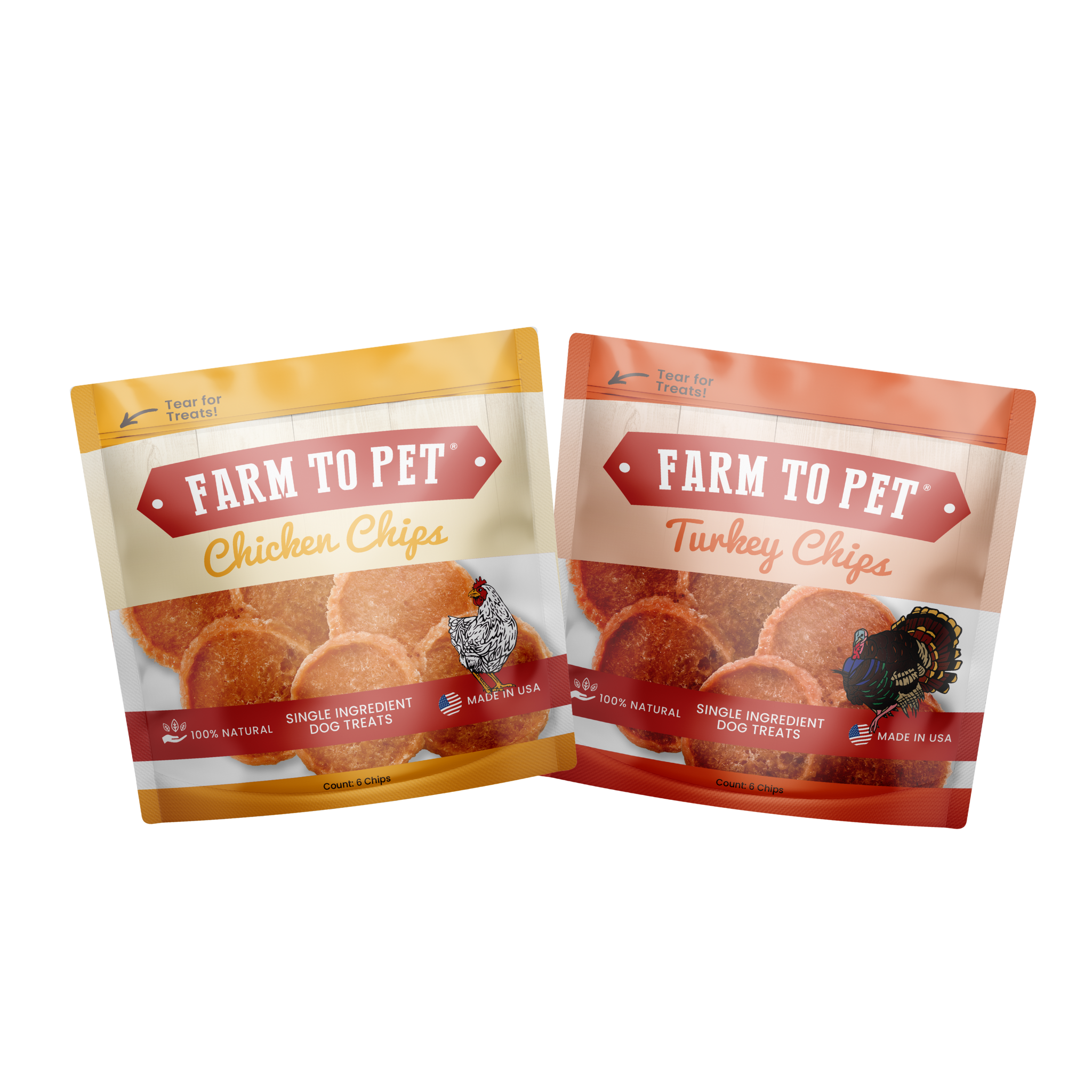 Six Piece Snack Packs (Set of 25 Packs): Chicken