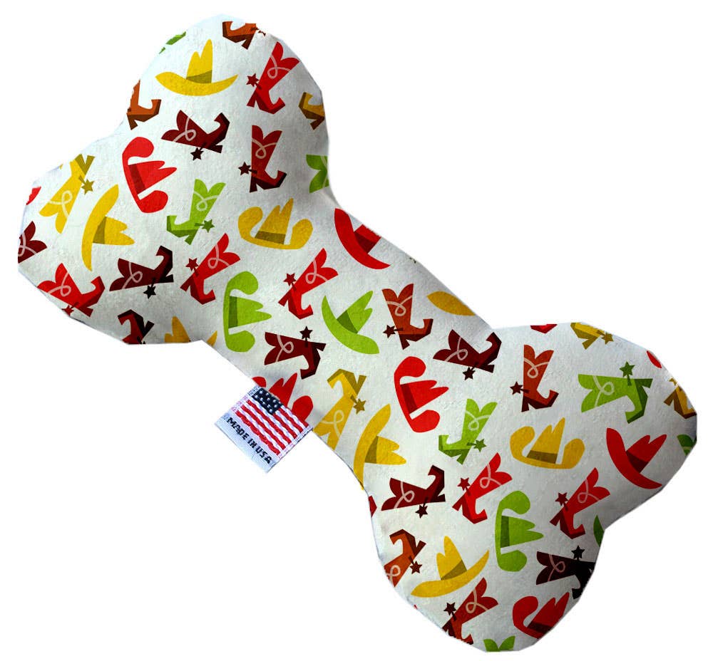 Cowboys Dog Toy: 6" / Bone / Plush