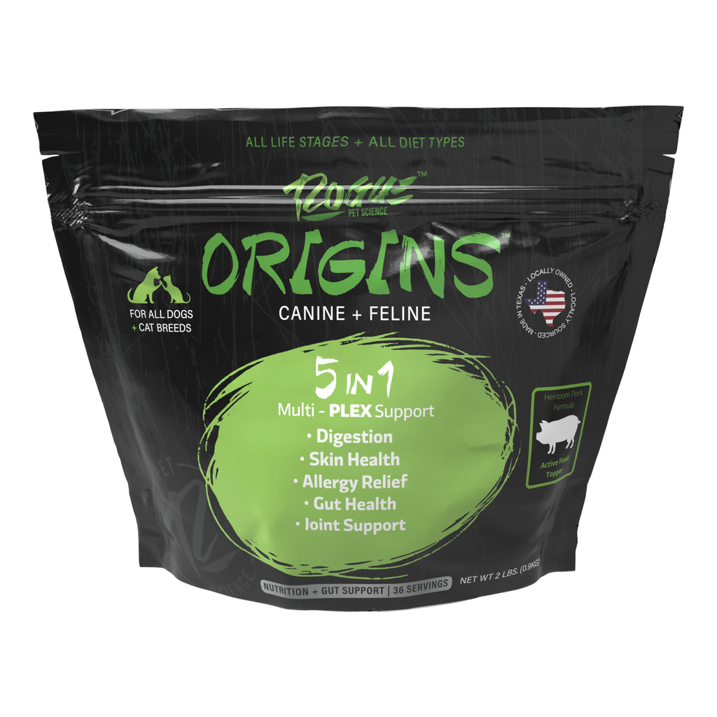 Pork-Origins 5-in-1 Dog Supplement, Powdered Food Topper for: .5lb