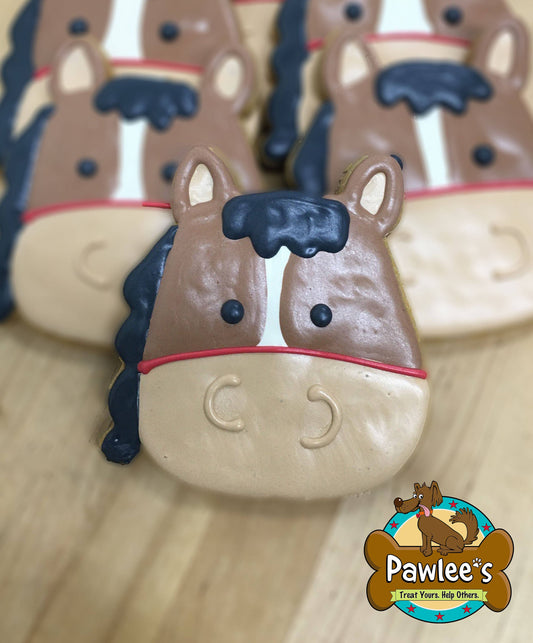 Horse Face Cookie 4/Pack: Unwrapped