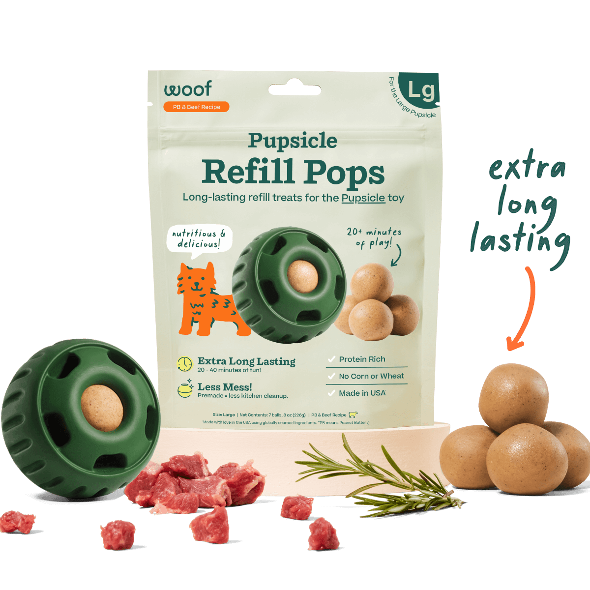 Pupsicle Pops: Beef / Extra Large