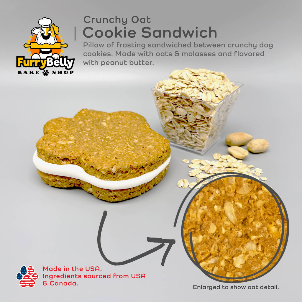 Fall Sprinkle Crunchy Oat Cookie Sandwich