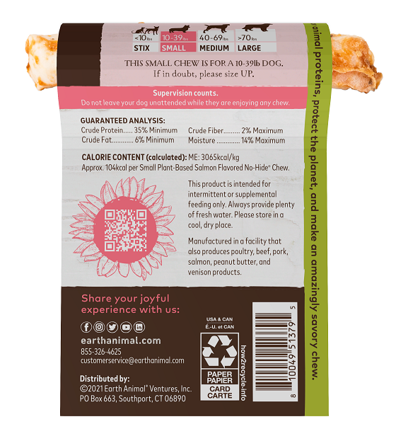 No-Hide® No Salmon Rolls Dog Chew