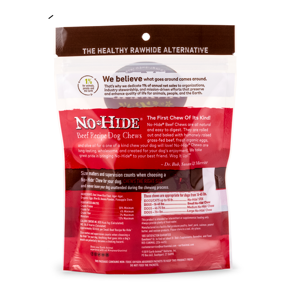 No-Hide® Beef Rolls Dog Chew