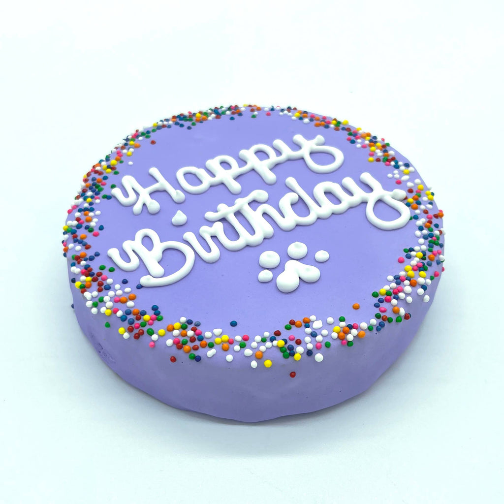 Rainbow Sprinkle Birthday Chewy Oat Cake: Purple