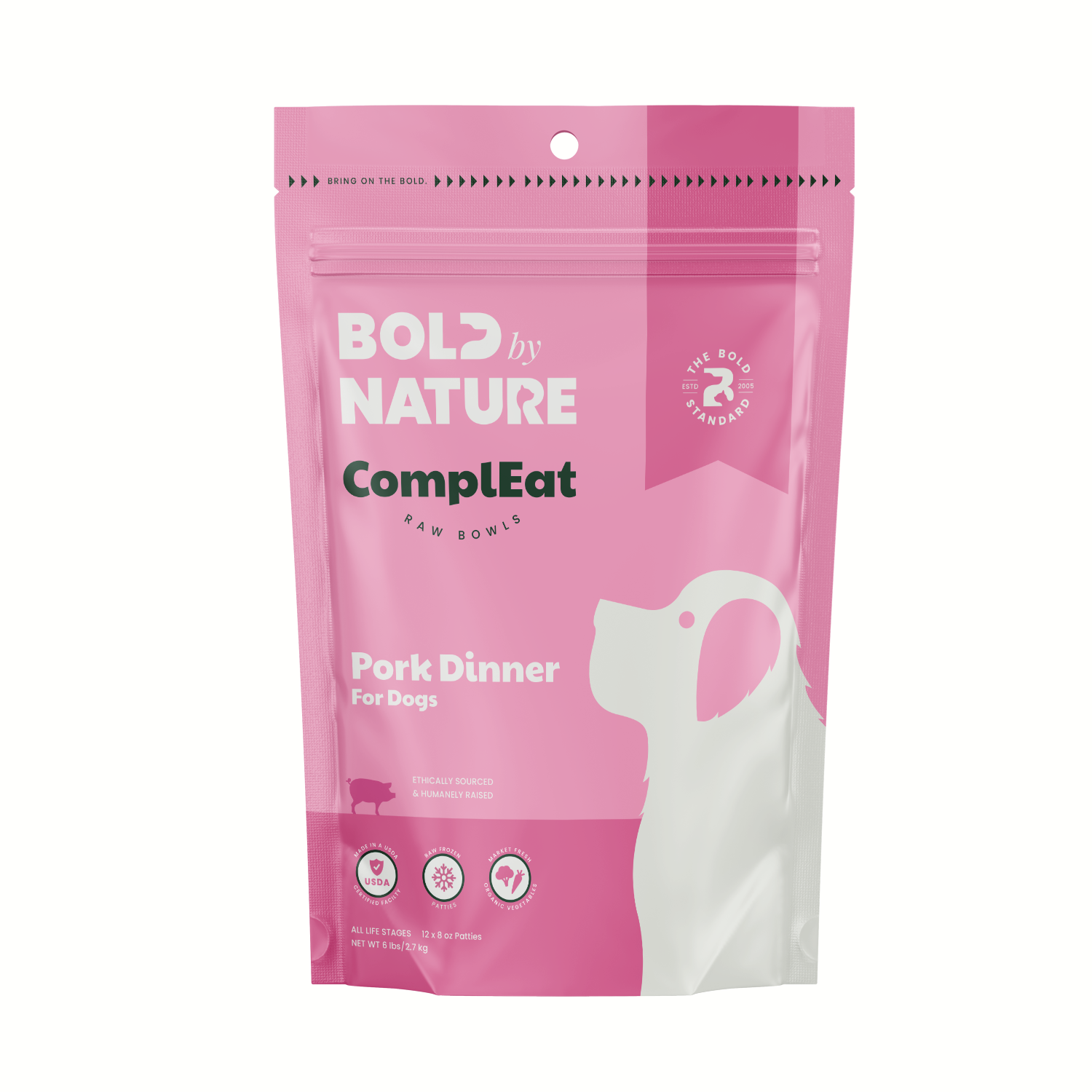 ComplEat Raw Bowls Pork Dinner for Dogs