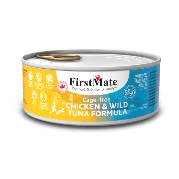 Grain Free Cage Free Chicken & Wild Tuna 50/50 Formula for Cats
