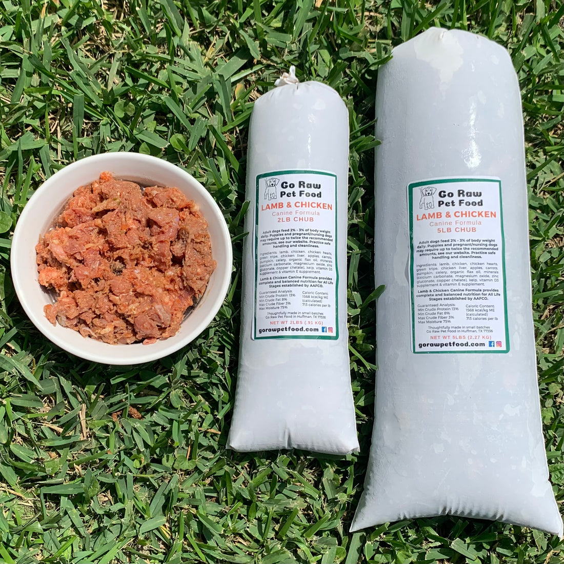 Lamb & Chicken Raw Chubs