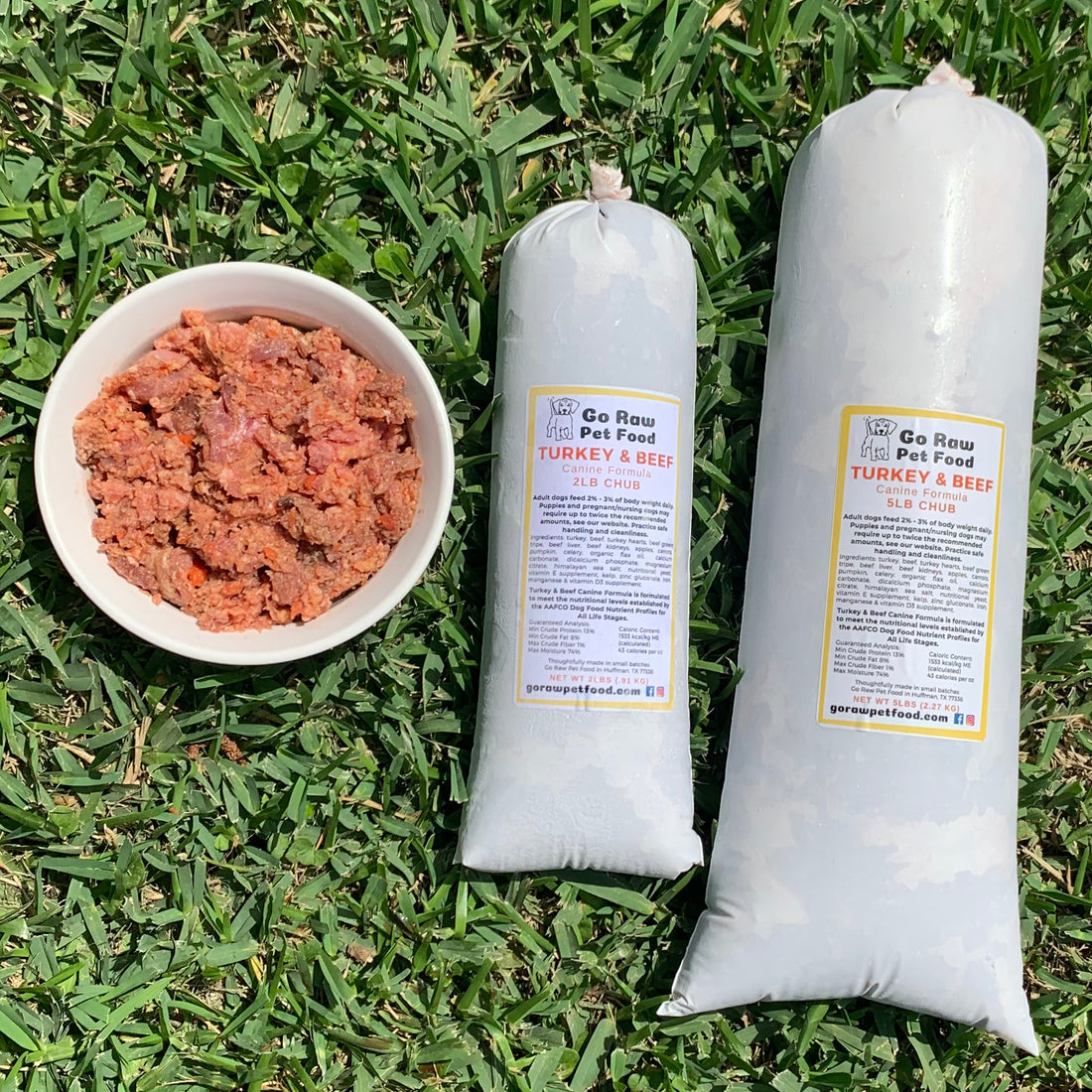 Turkey & Beef Raw Chubs