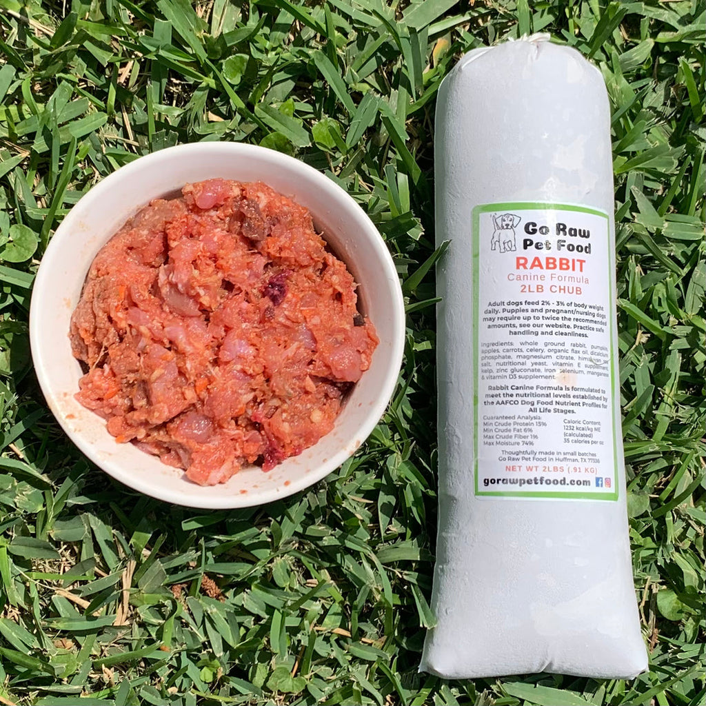 Rabbit Raw 2lb. Chubs