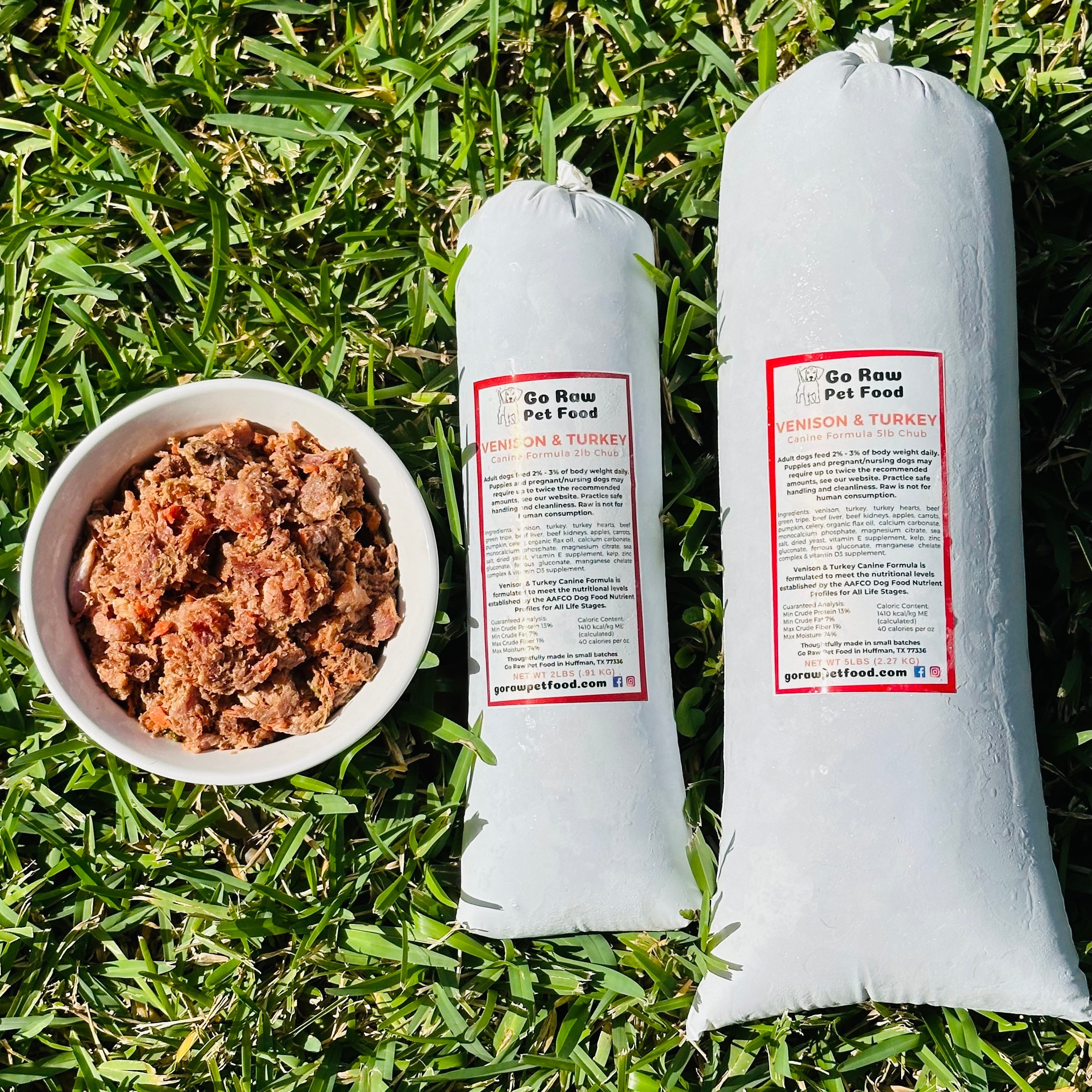 Venison & Turkey Raw Chubs