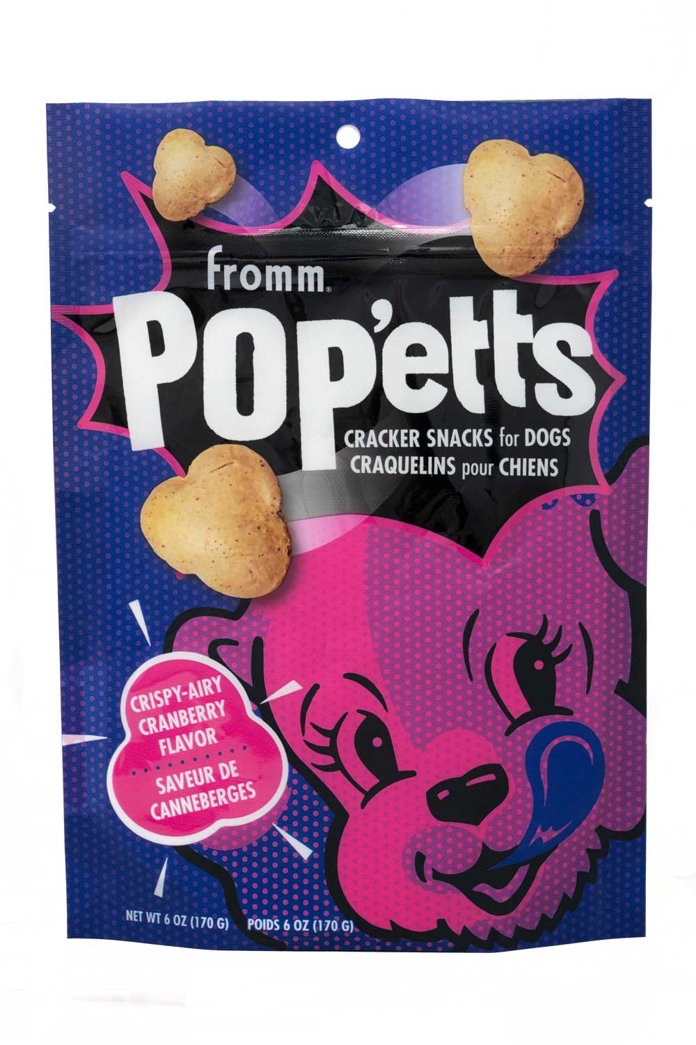 Fromm® Pop'etts Crispy Airy Cranberry Flavor Cracker Snacks