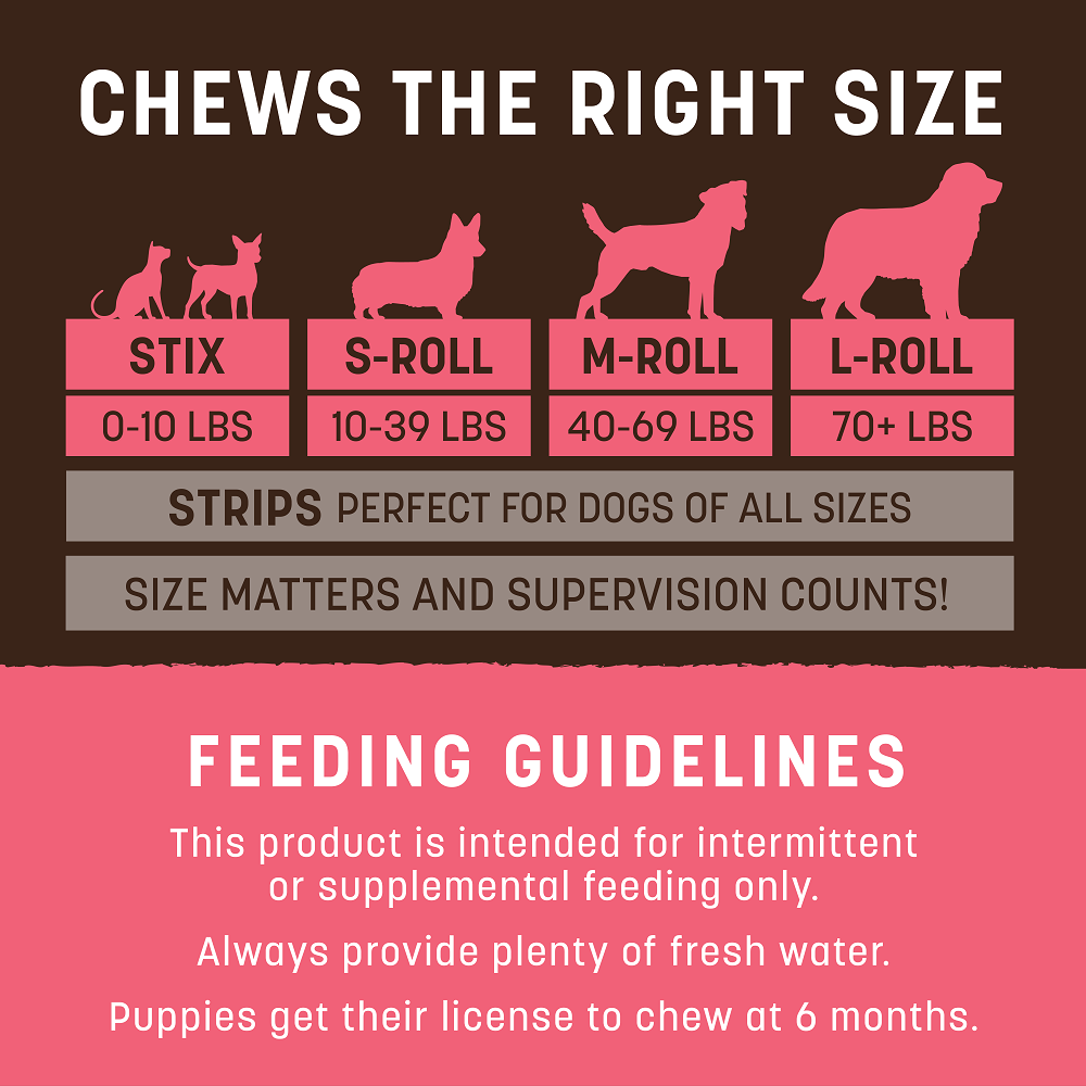 No-Hide® No Salmon Rolls Dog Chew