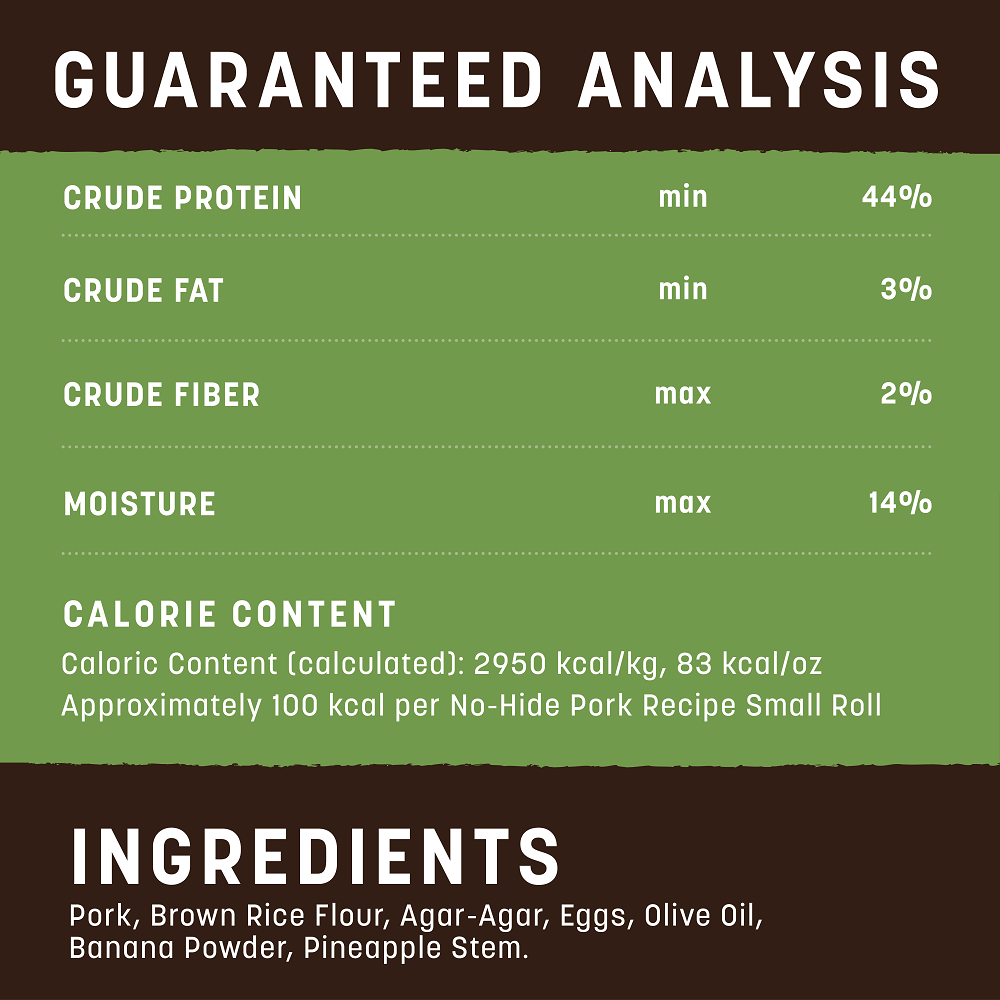 No-Hide® Pork Rolls Dog Chew