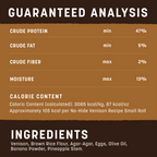 No-Hide® Venison Rolls Dog Chew