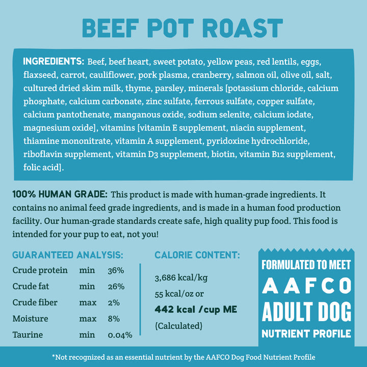 Grain Free Beef Pot Roast Cubies