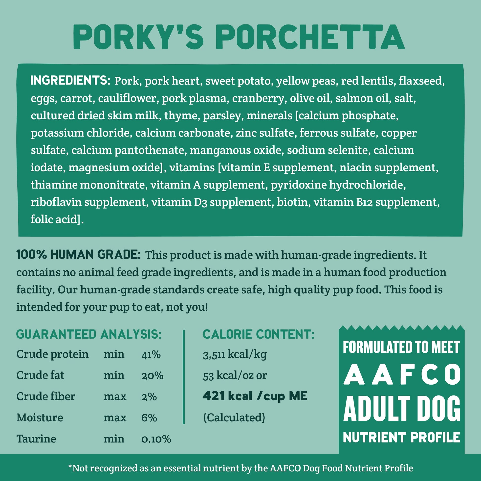 Grain Free Porky's Porchetta Cubies