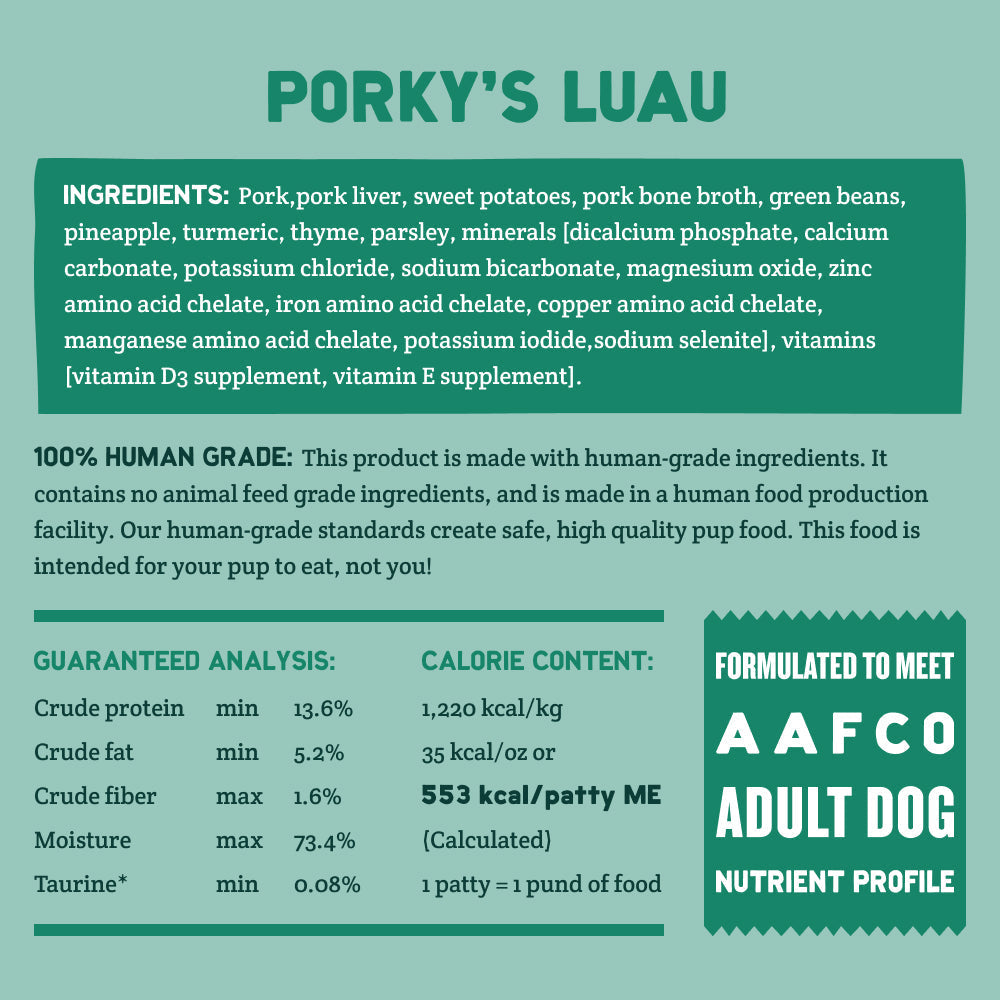 Grain Free Porky's Luau