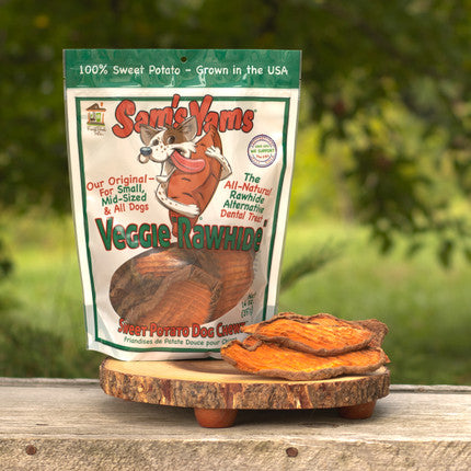 Sam's Yams Veggie Rawhide  (Size - 14 oz)