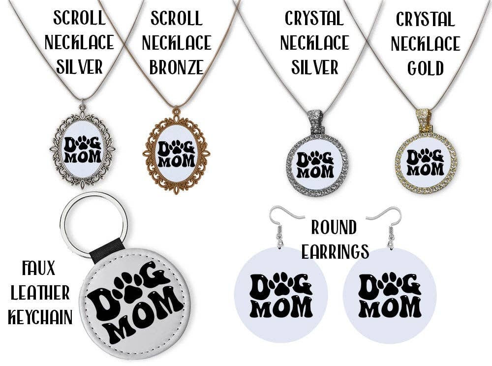 Miniature Schnauzer Jewelry - Stained Glass Style Necklaces, Earrings and more!: Option #11 / Round Keychain