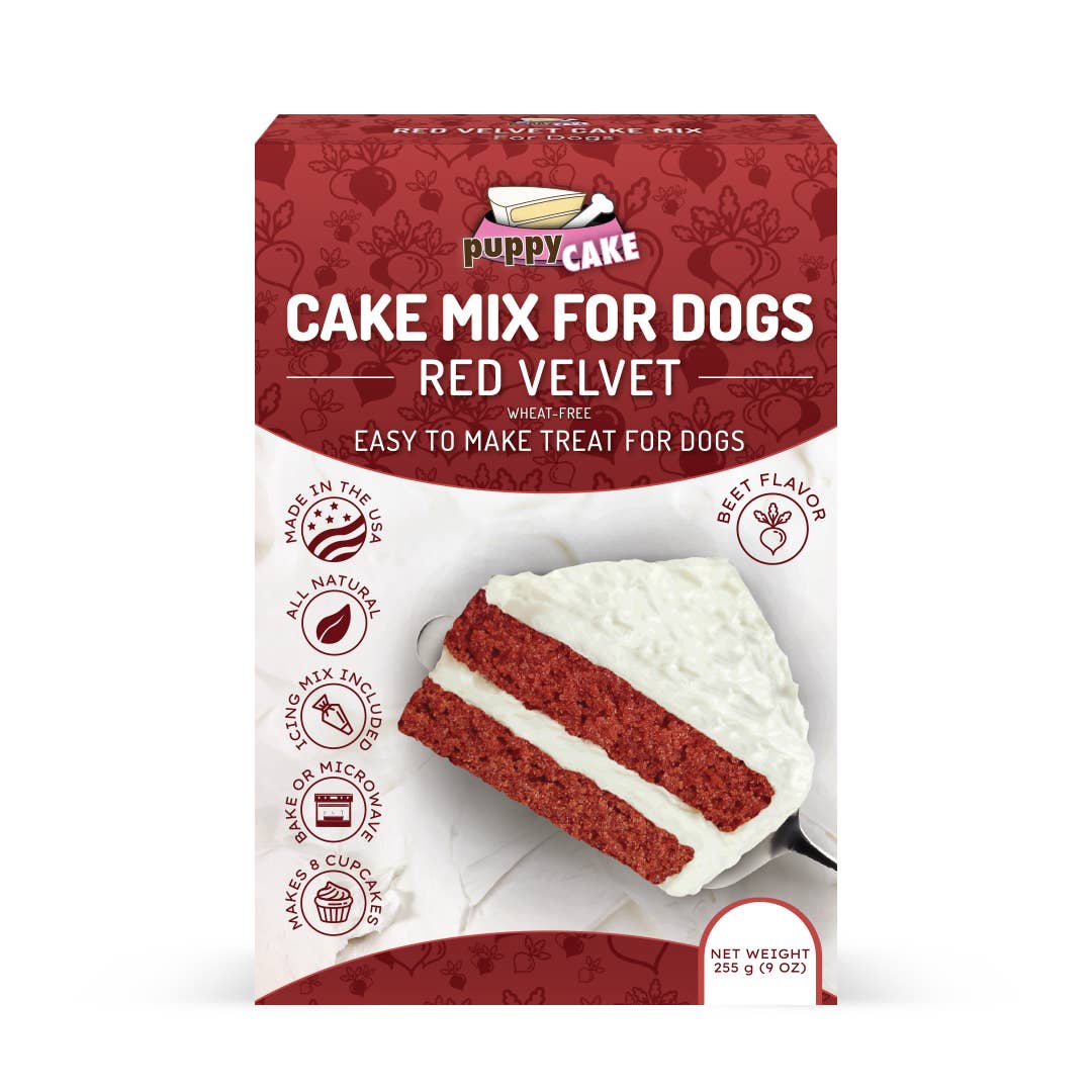 Puppy Cake Mixes with Icing: Birthday Cake with Pupfetti Sprinkles