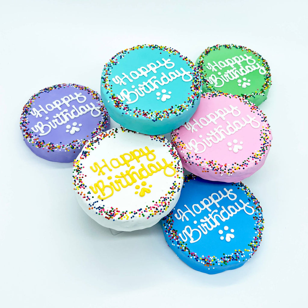 Rainbow Sprinkle Birthday Chewy Oat Cake: Purple