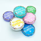 Rainbow Sprinkle Birthday Chewy Oat Cake: Purple