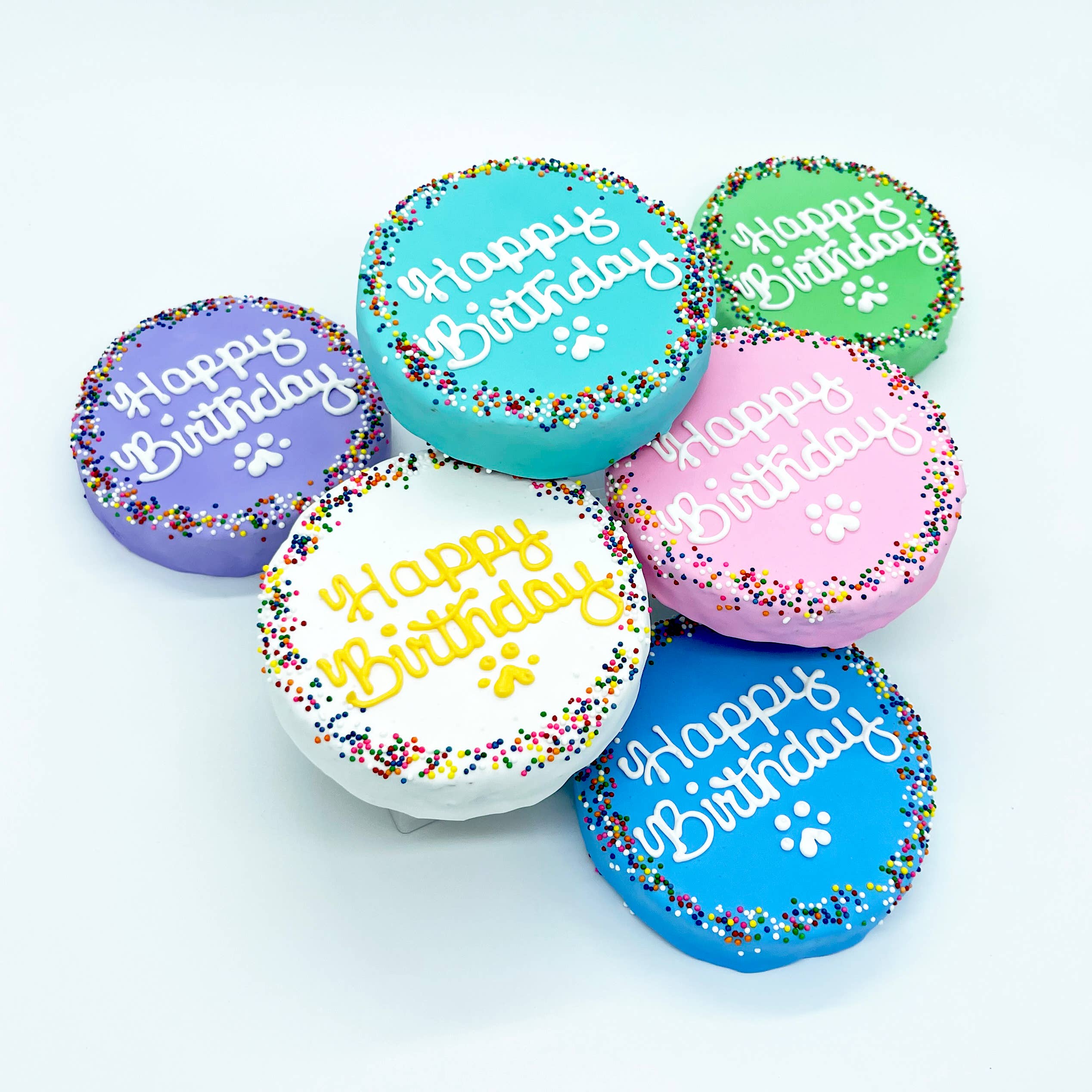 Rainbow Sprinkle Birthday Chewy Oat Cake: Purple