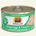 Green Eggs & Chicken with Chicken & Egg in Pea Soup