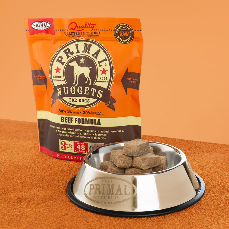 Canine Raw Frozen Nuggets (Beef)