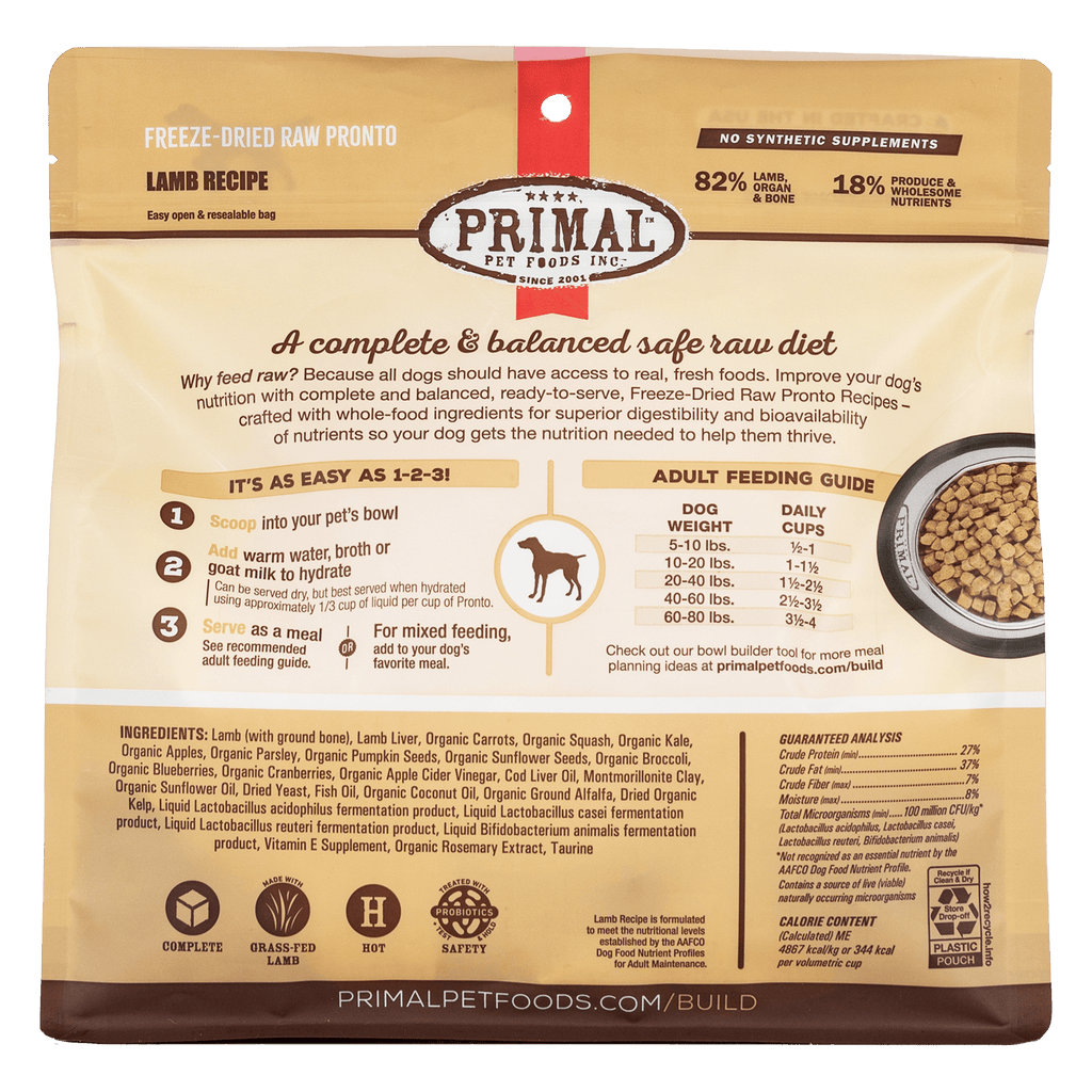 Canine Freeze Dried Pronto (Lamb)