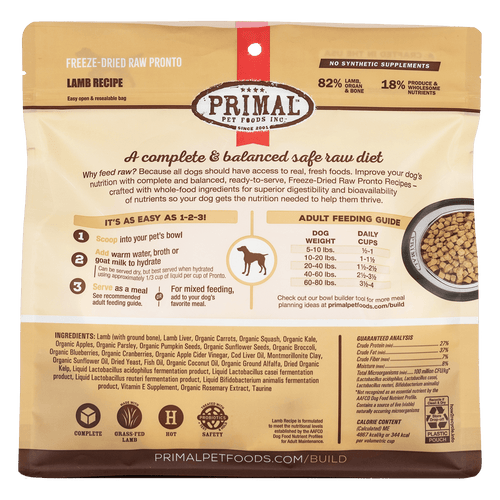 Canine Freeze Dried Pronto (Lamb)
