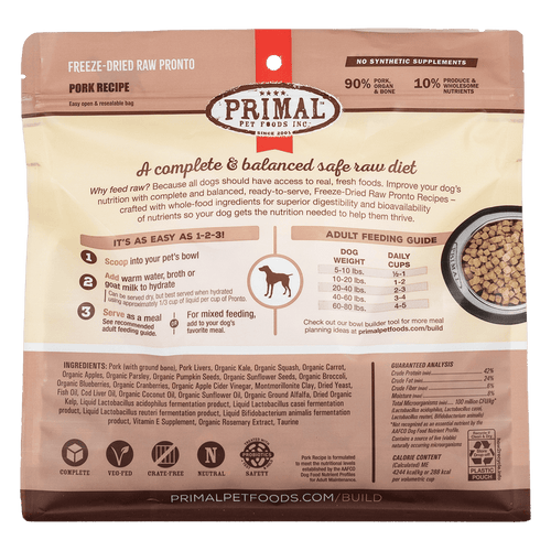 Canine Freeze Dried Pronto (Pork)