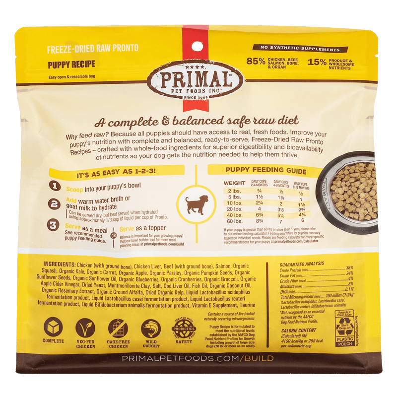Canine Freeze Dried Pronto (Puppy)