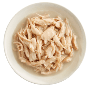 Shredded Chicken Breast, Coconut Oil & NZGM Dog Can