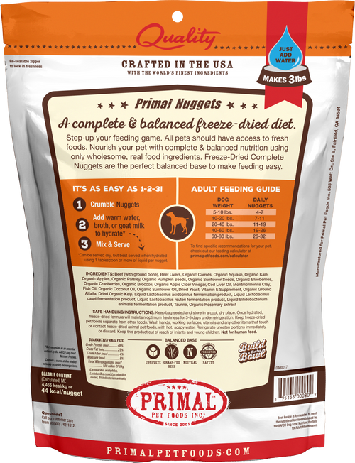 Canine Freeze Dried Nuggets (Beef)