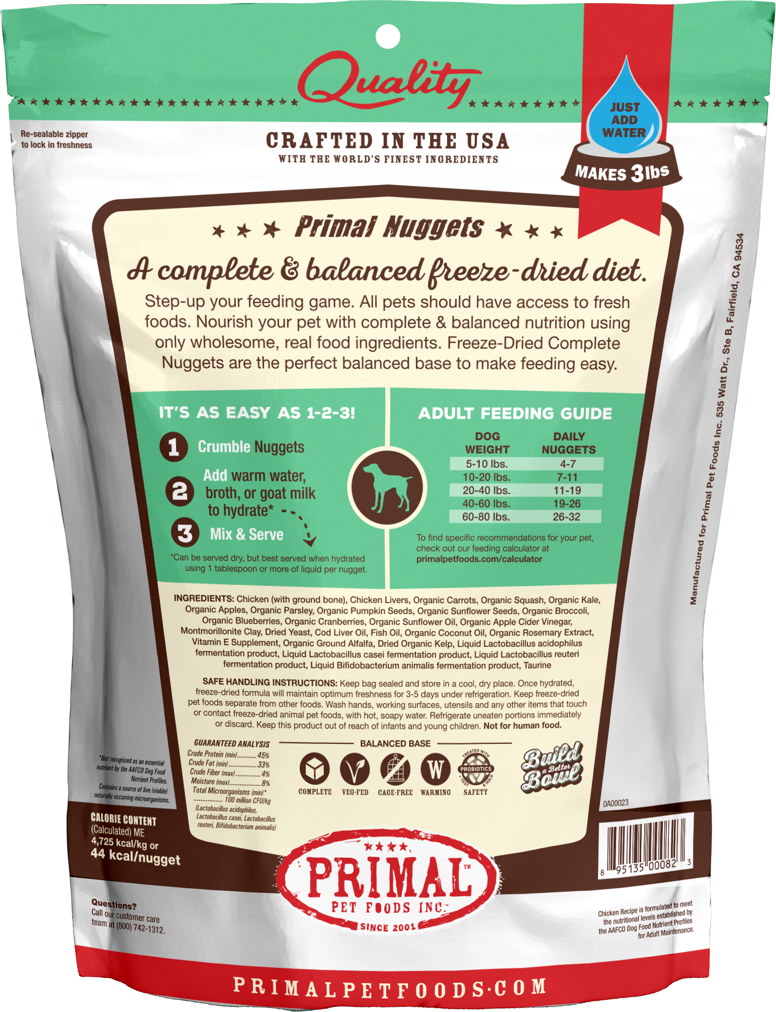 Canine Freeze Dried Nuggets (Chicken)