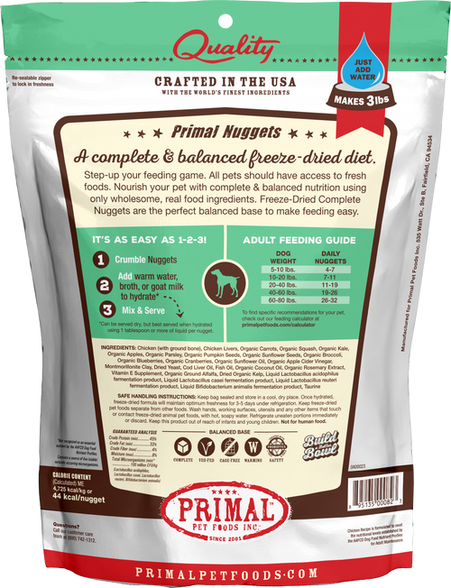 Canine Freeze Dried Nuggets (Chicken)